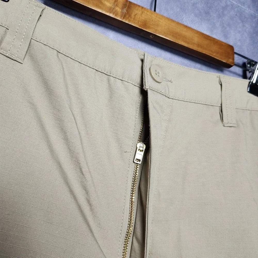 LA Police Gear Men 34 Khaki Core Cargo Tactical Ripstop Shorts BTS8001 LAPG